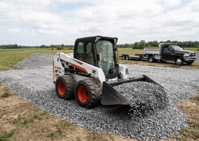 Skidsteer and Truck Stone Pad